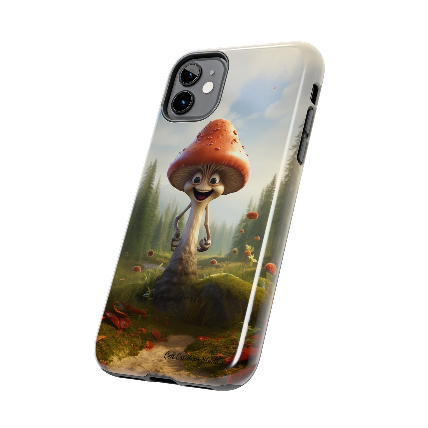 Introducing the "Smiling Mushroom" Cell Phone Case – Spread Joy with Every Glance! -Tough Phone Cases