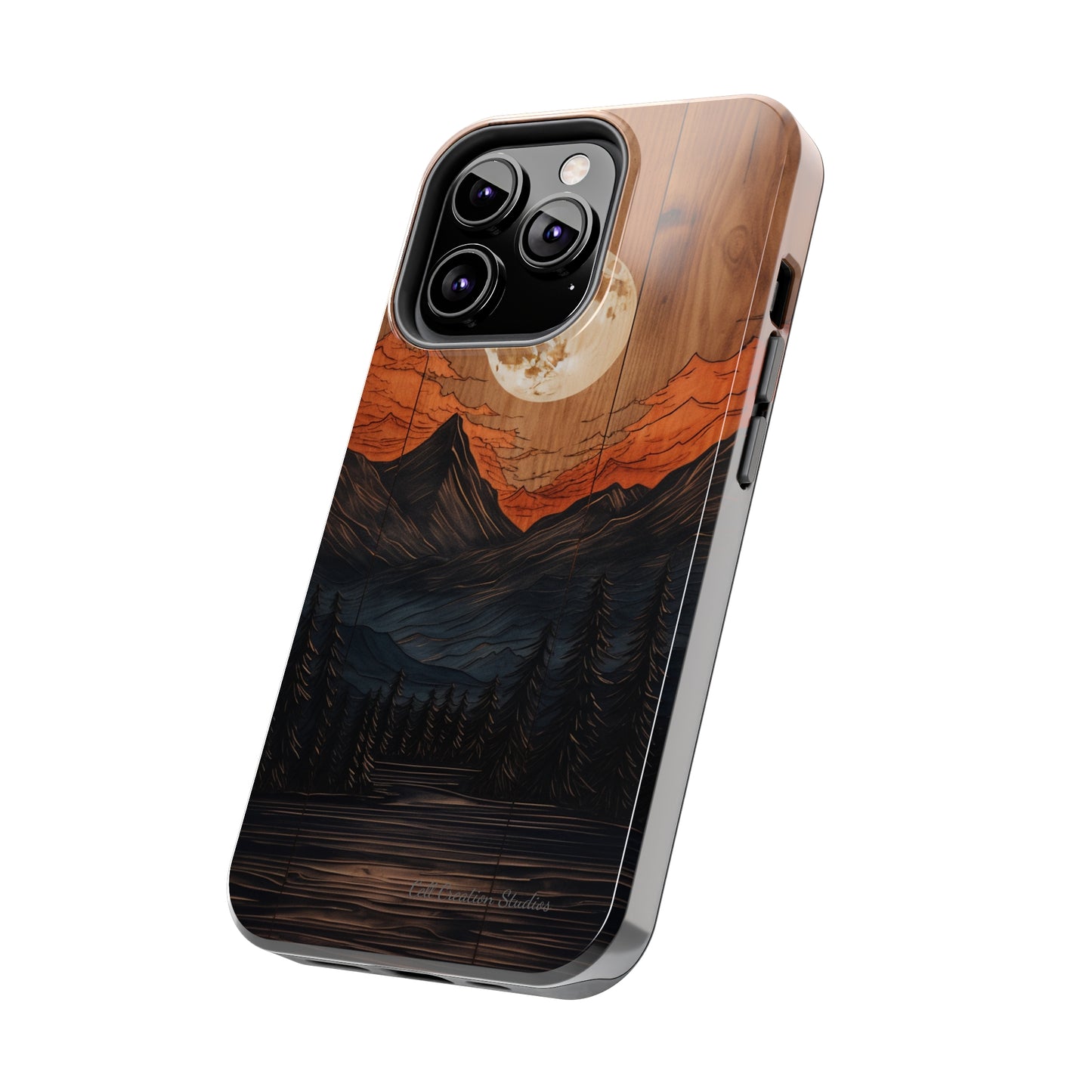 "Elevate Your Style with the Mountain Moonlight Phone Case" -Tough Phone Cases