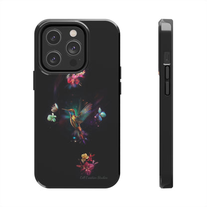 Introducing the "Floral Harmony Hummingbird" Cell Phone Case – Where Elegance Meets Nature -Tough Phone Cases