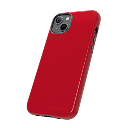 "Bold Crimson Shield" -Tough iPhone Cases