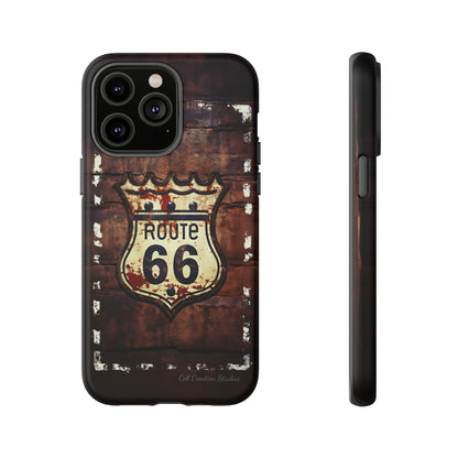 "Retro Route 66" Phone Case -Tough Cases