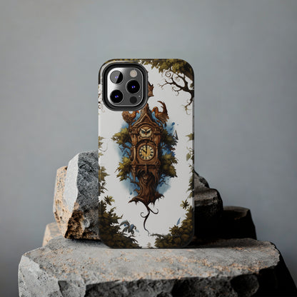 Introducing the "Timeless Charm Cuckoo Clock" Cell Phone Case – Embrace Vintage Elegance -Tough Phone Cases