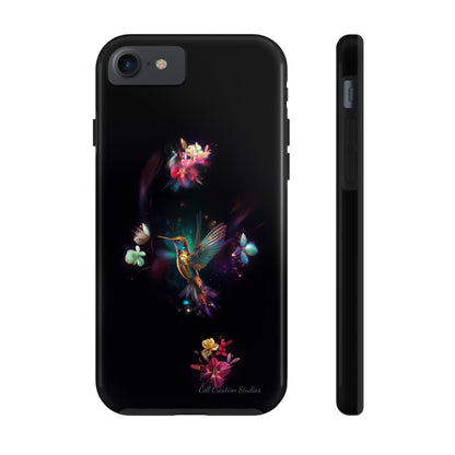 Introducing the "Floral Harmony Hummingbird" Cell Phone Case – Where Elegance Meets Nature -Tough Phone Cases