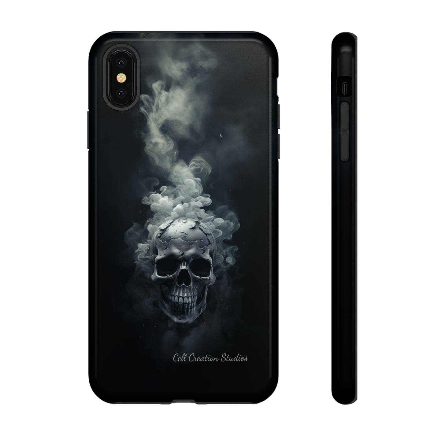 "Ethereal Skull Noir" -Tough iPhone Cases