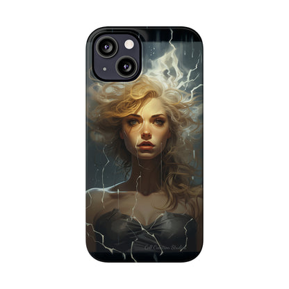 Introducing the "Electrifying Beauty" Cell Phone Case – Sparks of Style and Power -Slim Phone Cases