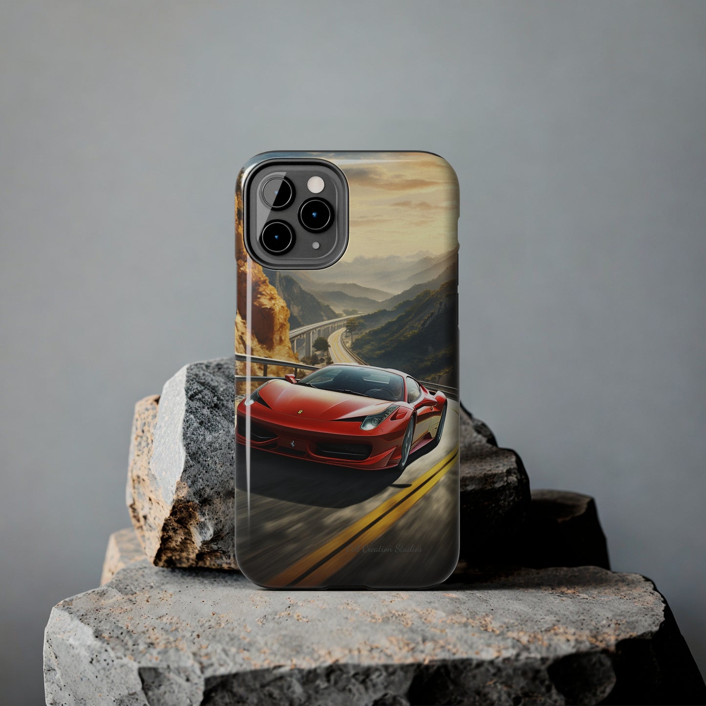 "Mountain Majesty Ferrari Edition" -Tough iPhone Cases