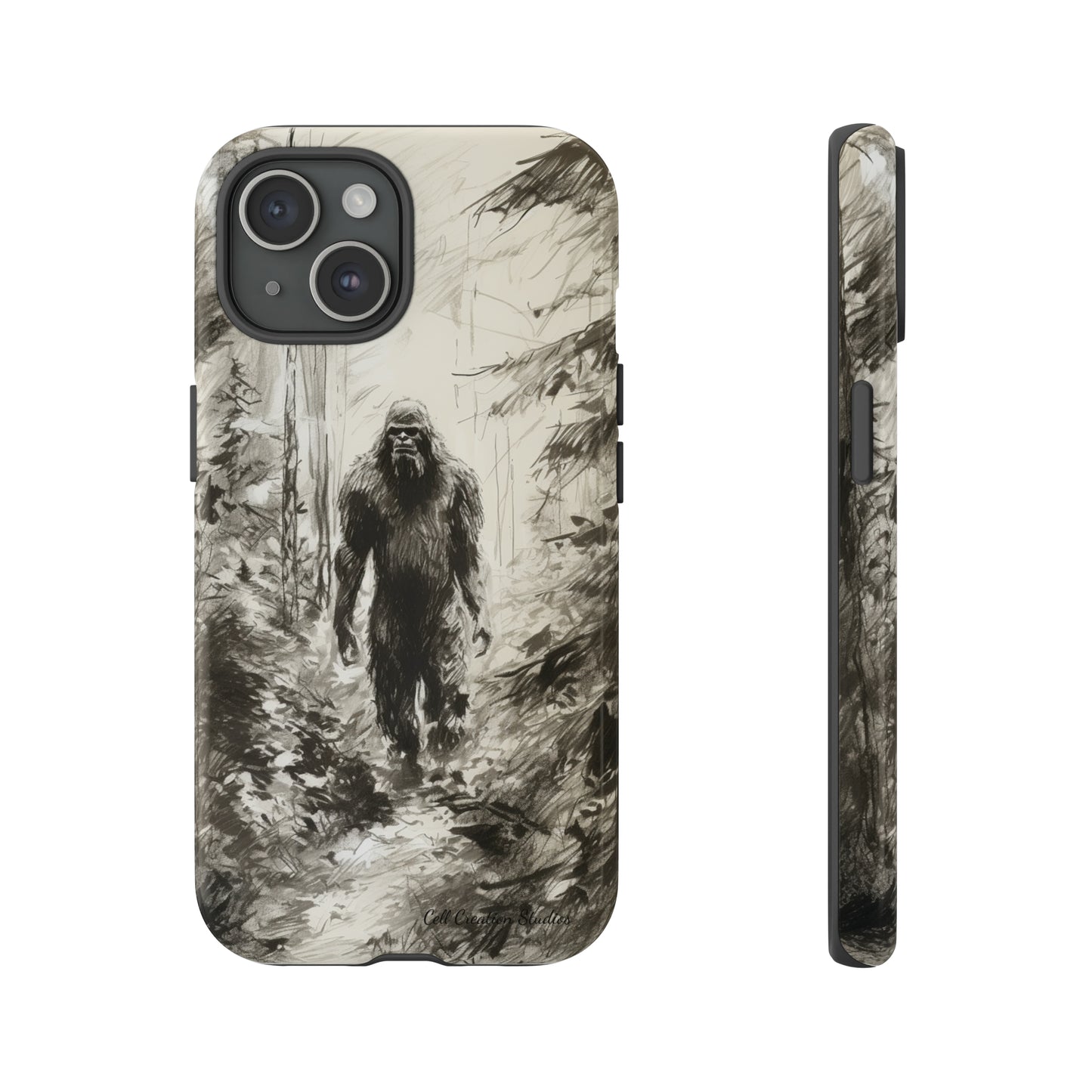 "Bigfoot in the Wilderness" Cell Phone Case – Encounter Bigfoot's Mystery -Tough Cases