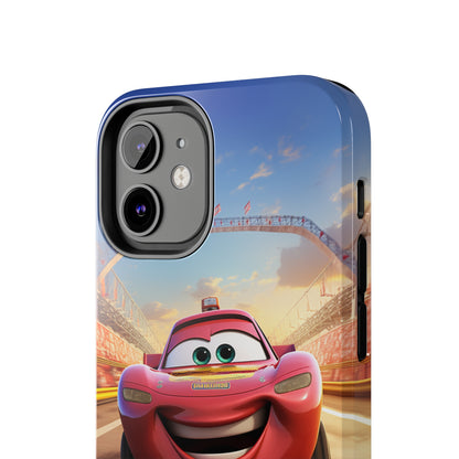 The "Smiling Red Racer" Phone Case -Tough Phone Cases