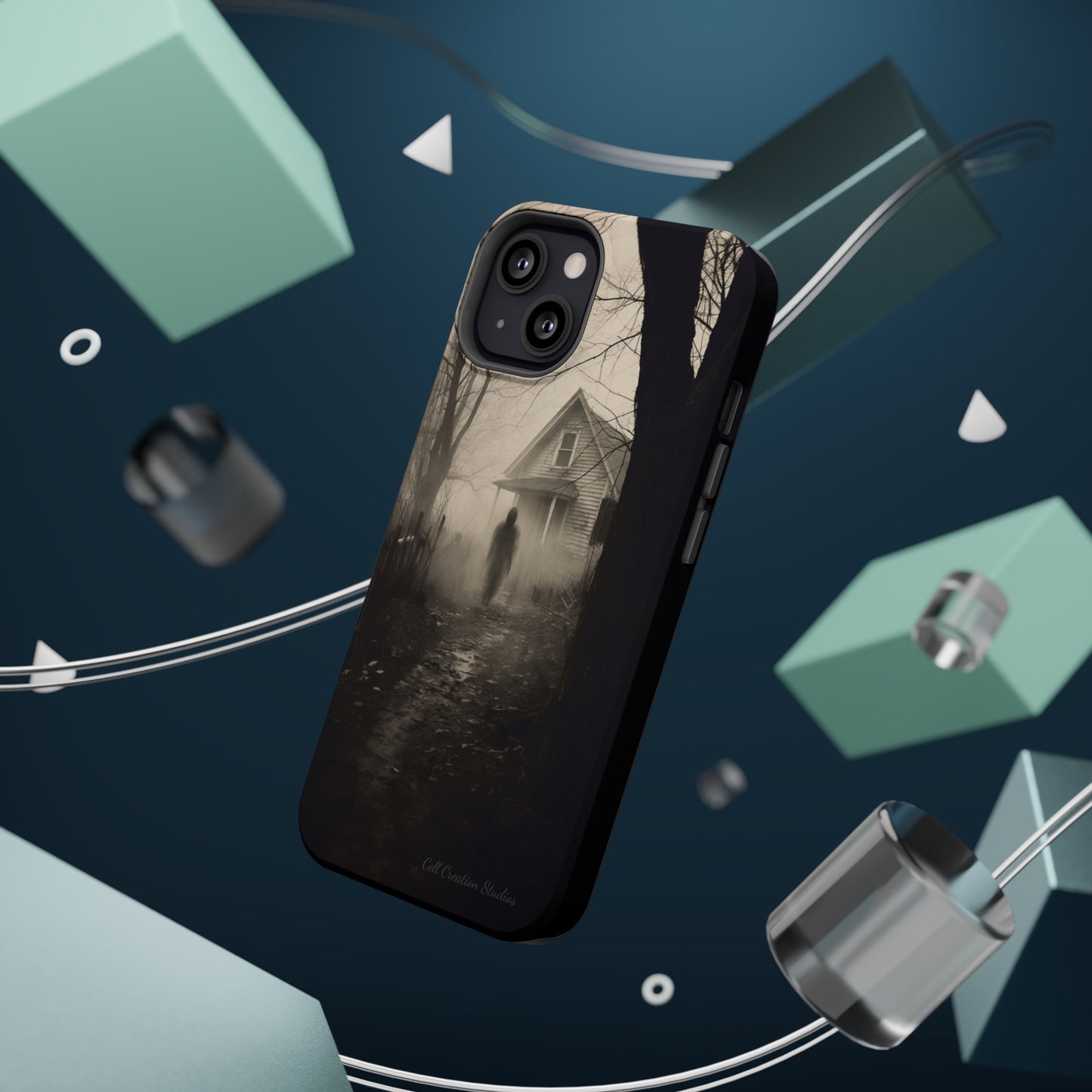 Introducing the "Ethereal Encounter" Cell Phone Case – Unveil the Mystery of the Ghostly Presence -MagSafe Tough Cases