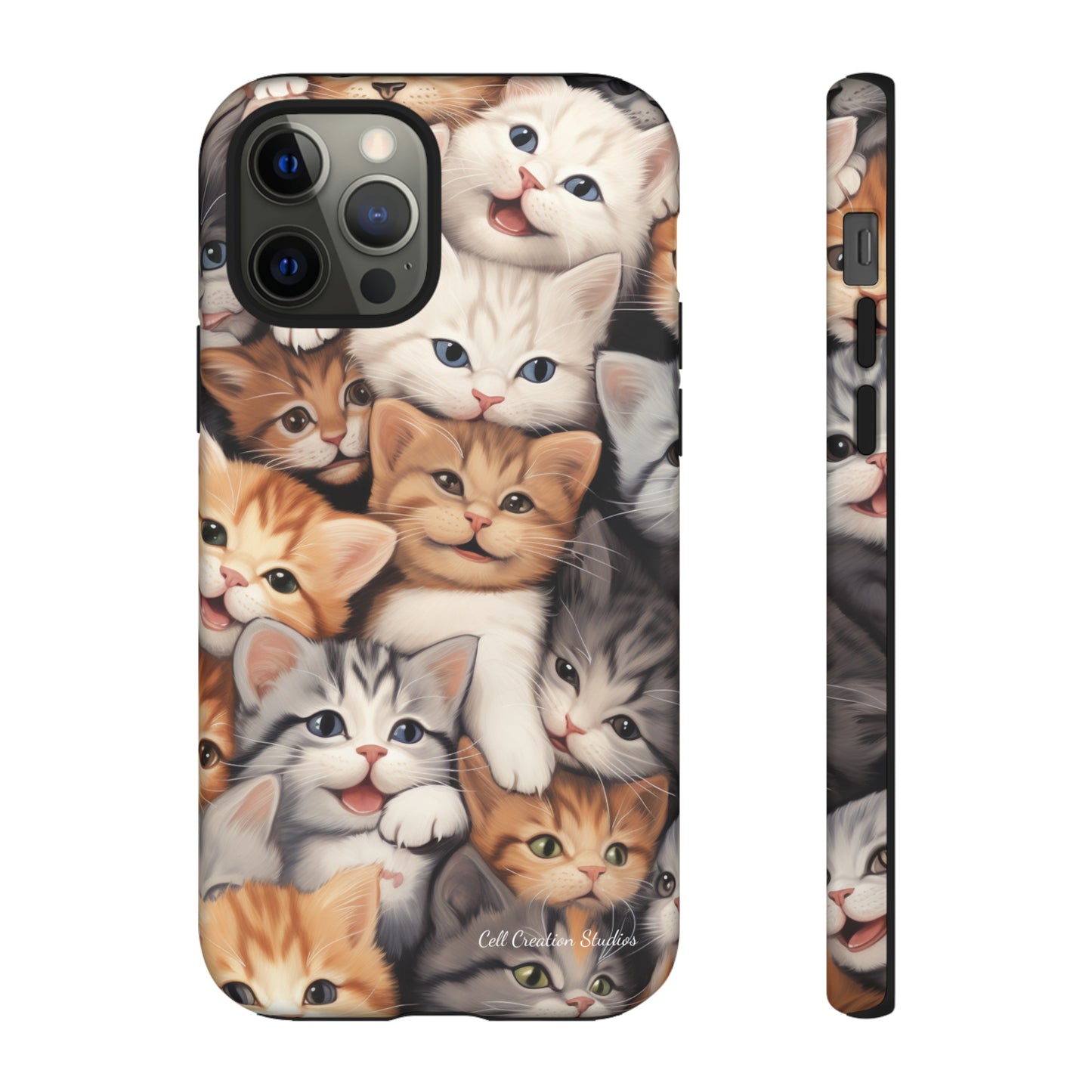 "Kitten Cuddle Haven" Phone Case -Tough Cases