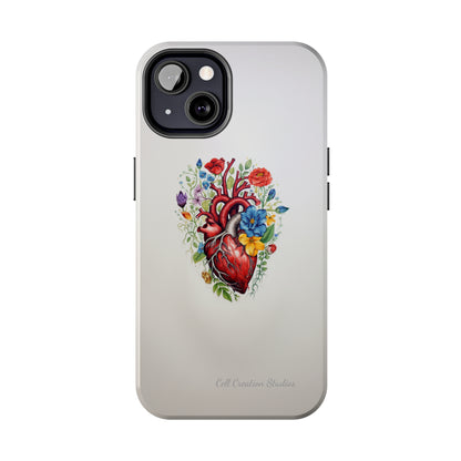 "Floral Heart Harmony" -Tough iPhone Cases