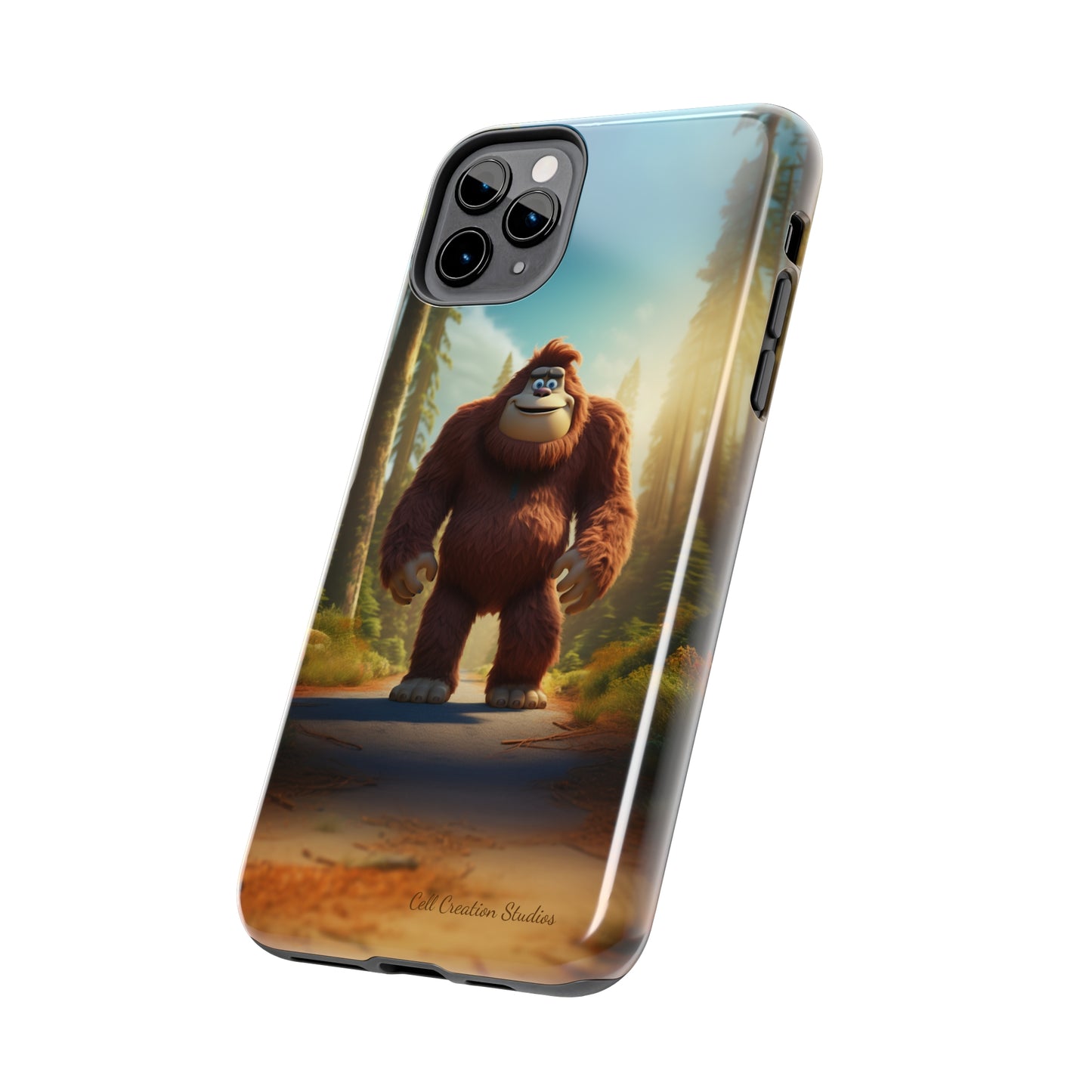 The "Trail Trekker" Bigfoot Cartoon Phone Case -Tough Phone Cases