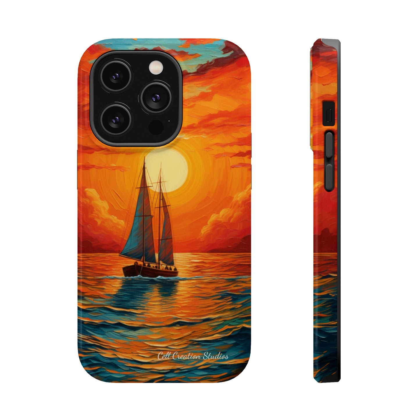 "Sailboat Sunset" - MagSafe Tough iPhone Cases