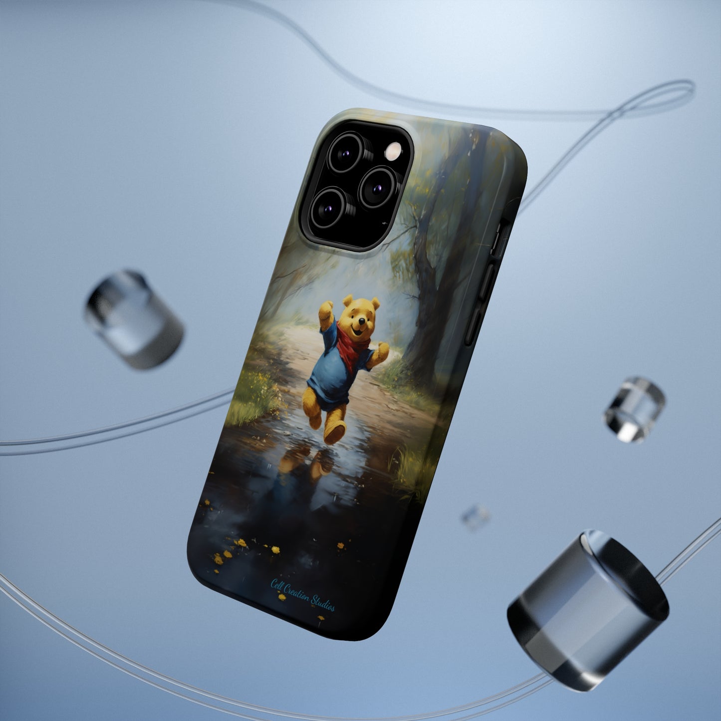 Introducing the "Winnie-The-Pooh Puddle Splash" Cell Phone Case – A Splash of Nostalgic Fun -MagSafe Tough Cases