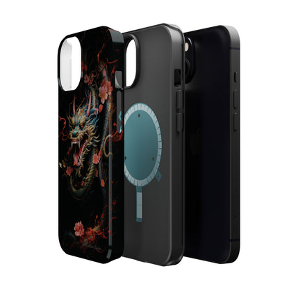 Introducing the "Mystical Japanese Dragon" Cell Phone Case – Unleash the Dragon's Power -MagSafe Tough Cases