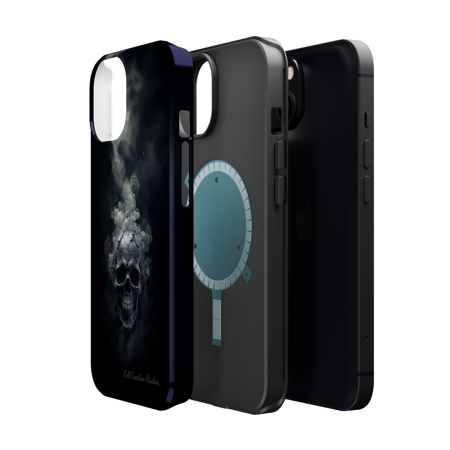 "Ethereal Skull Noir" -MagSafe Tough iPhone Cases