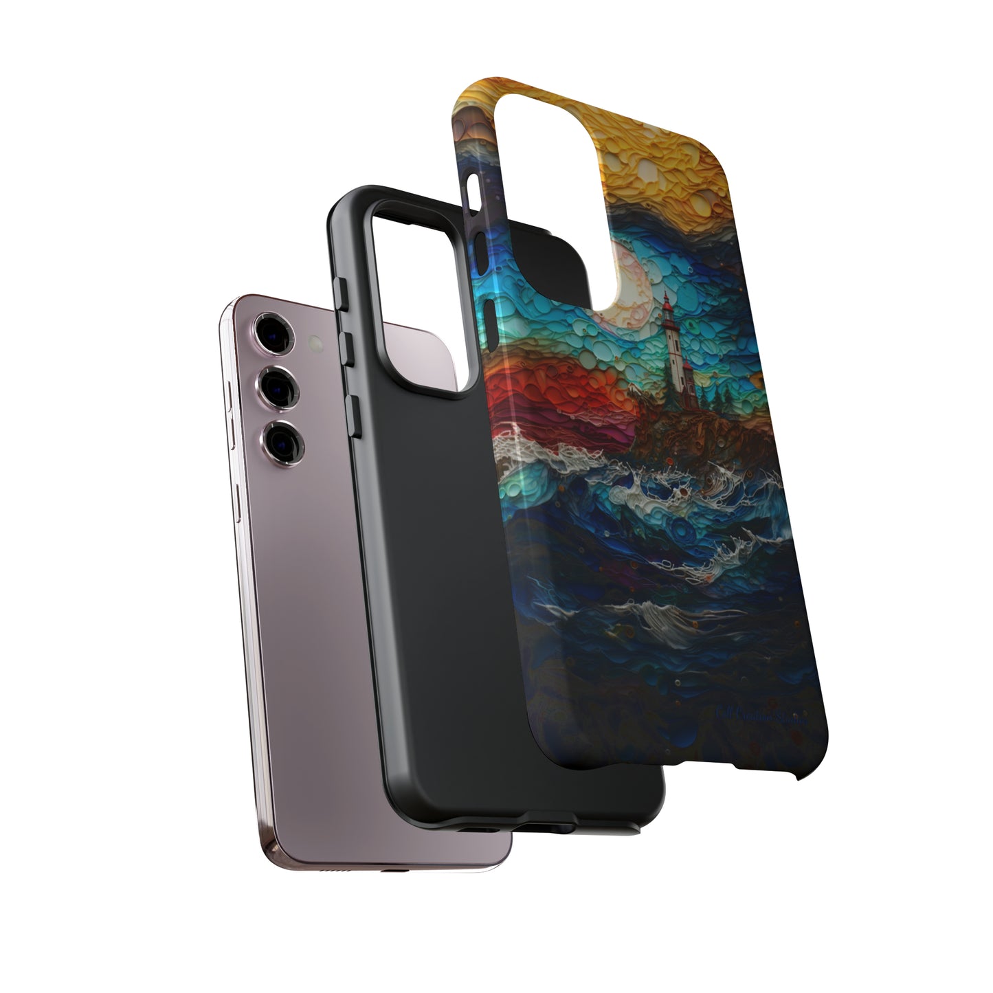 "Coastal Canvas Guardian" -Tough Samsung Phone Cases