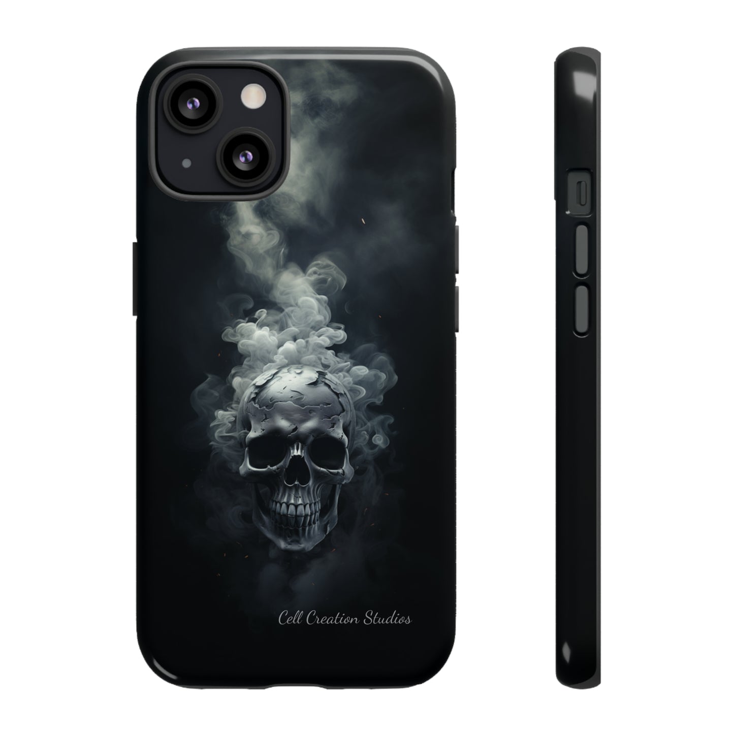 "Ethereal Skull Noir" -Tough iPhone Cases