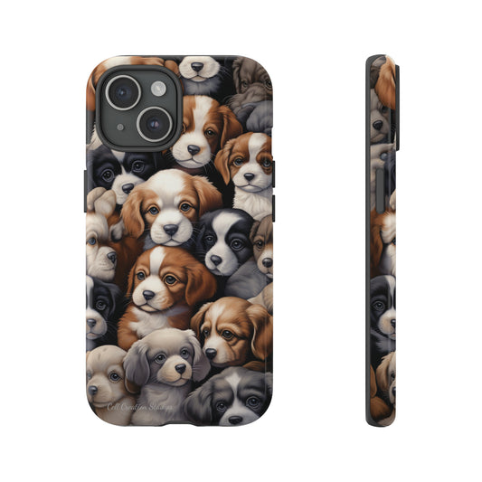 "Puppy Pile" Cuddles Phone Case -Tough Cases