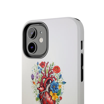 "Floral Heart Harmony" -Tough iPhone Cases