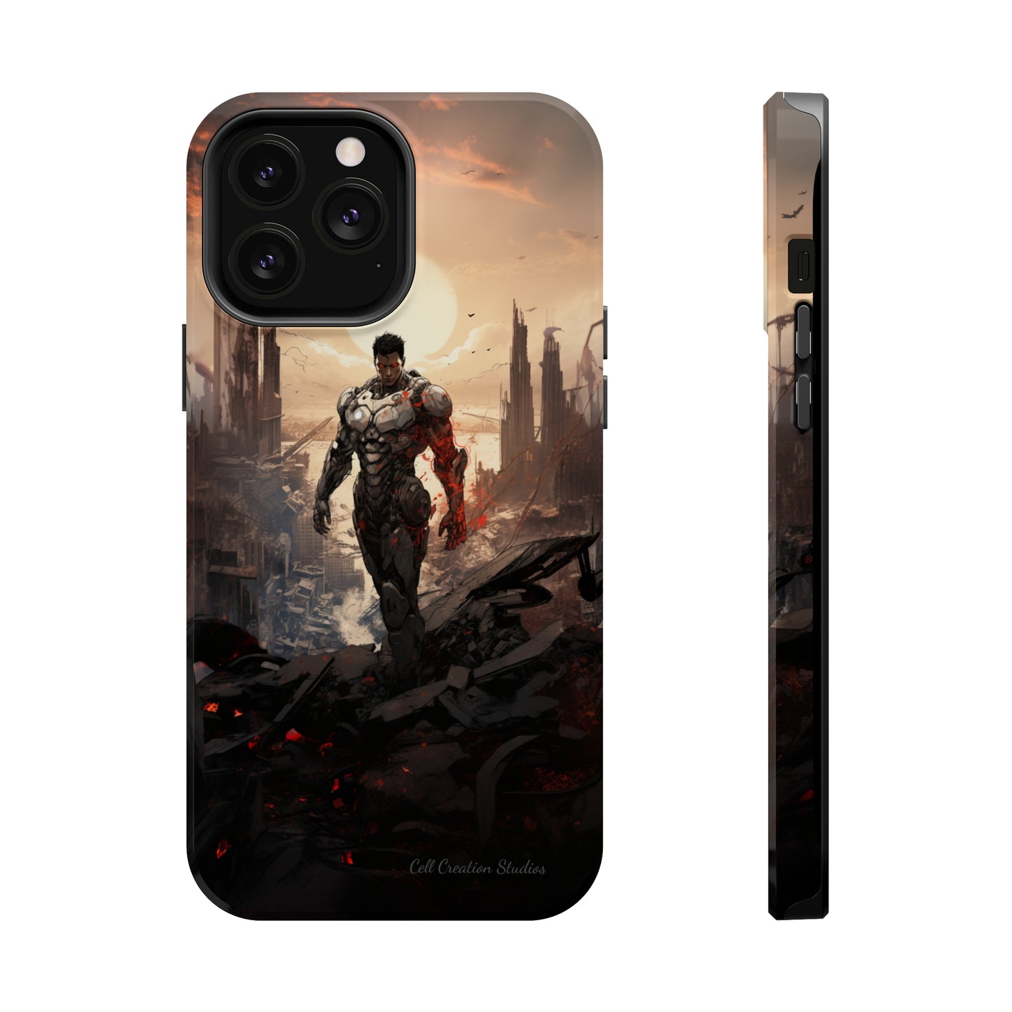 Introducing the "Cyber Guardian" Cell Phone Case – Embrace Futuristic Heroism -MagSafe Tough Cases