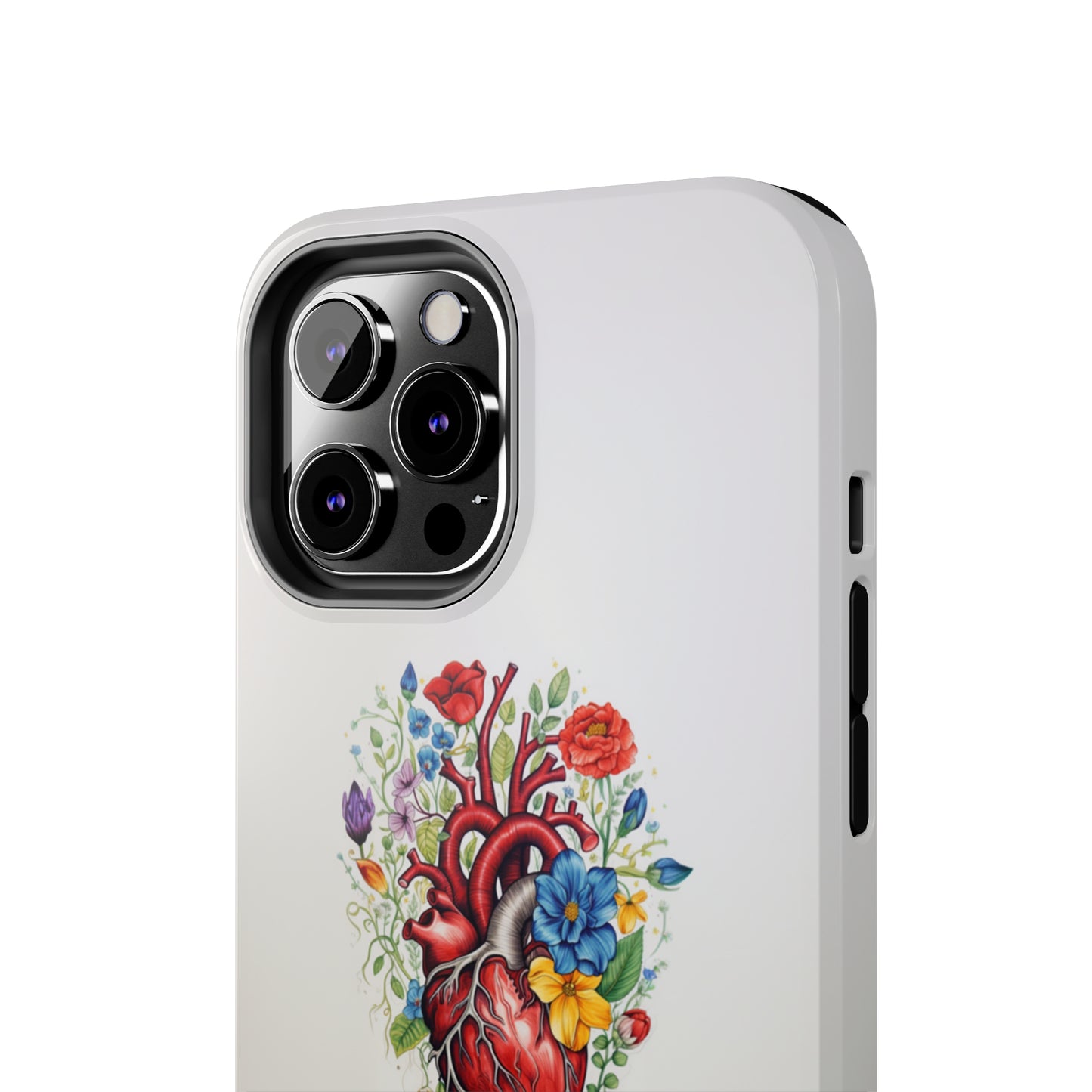 "Floral Heart Harmony" -Tough iPhone Cases