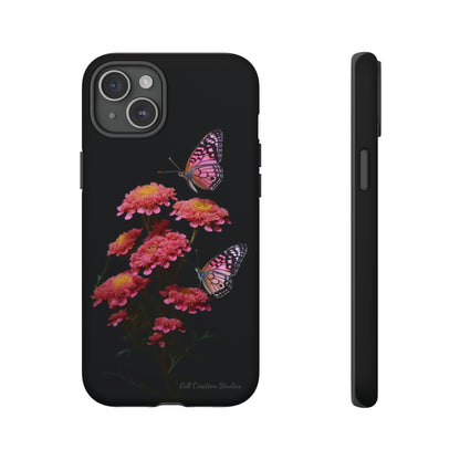 "Achillea Desert Eve Deep Rose & Butterfly" Phone Case -Tough Cases