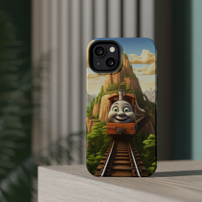 The "Mountain Journey Train" Character Phone Case -MagSafe Tough Cases