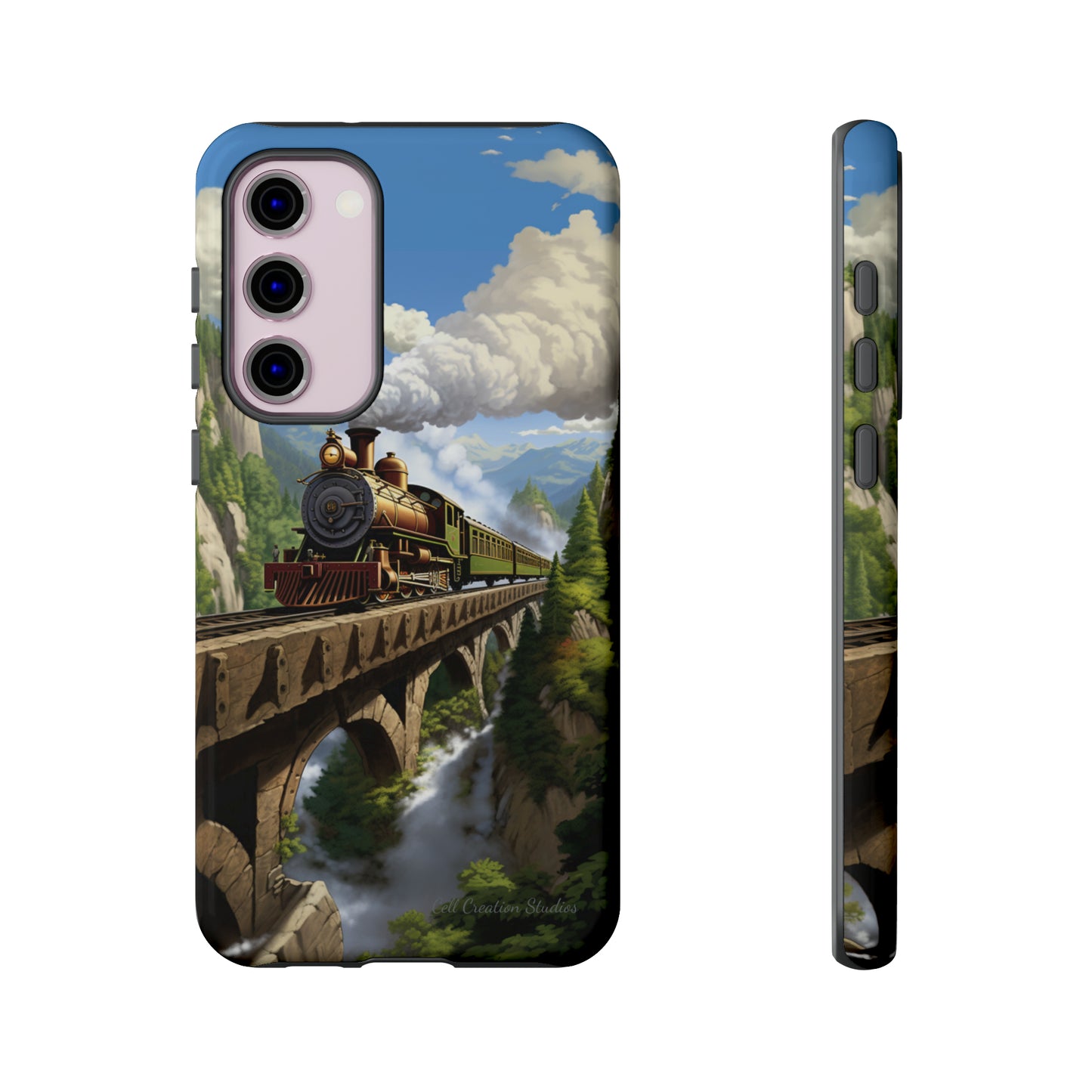 The "Scenic Mountain Train" Phone Case -Tough Cases