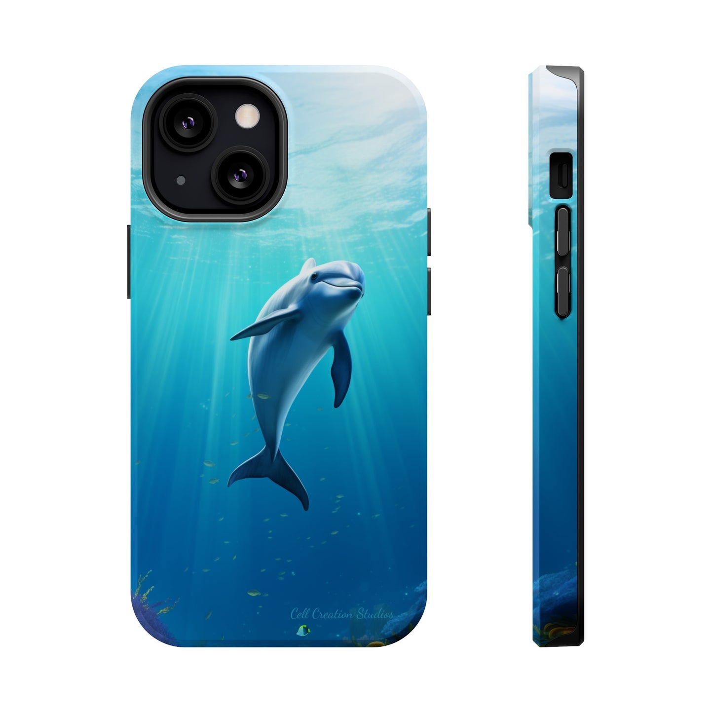 The "Dolphin Serenity" -MagSafe Tough iPhone Cases