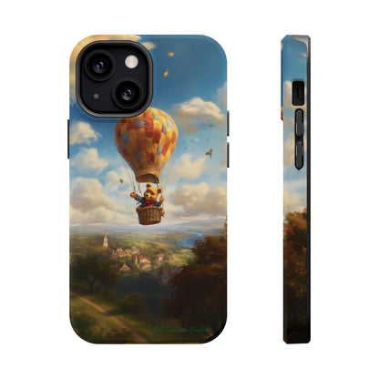 Introducing the "Winnie-The-Pooh's Balloon Adventure" Cell Phone Case – Soar to New Heights in Style -MagSafe Tough Cases