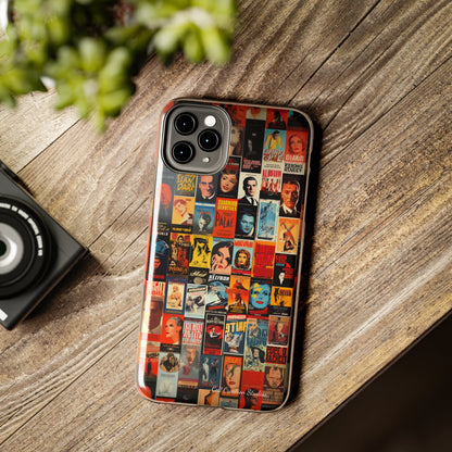 Introducing the "Vintage Movie Poster Collage" Cell Phone Case – Timeless Hollywood Charm -Tough Phone Cases