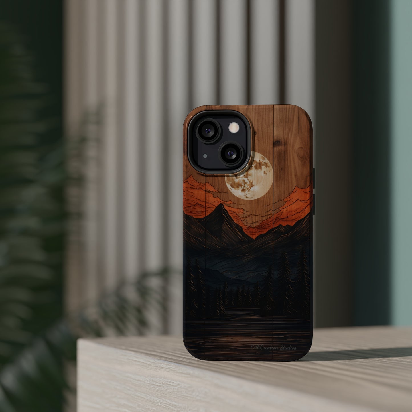 "Elevate Your Style with the Mountain Moonlight Phone Case" -MagSafe Tough Cases