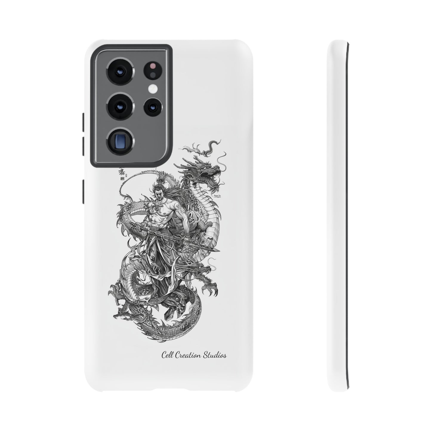 "Samurai and Dragon Sketch" -Tough Samsung Galaxy Cases