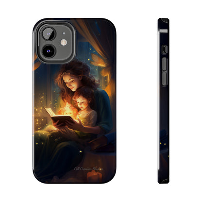 Introducing the "Bedtime Story Bliss" Cell Phone Case – Cherish Heartwarming Moments with Every Glance -Tough Phone Cases