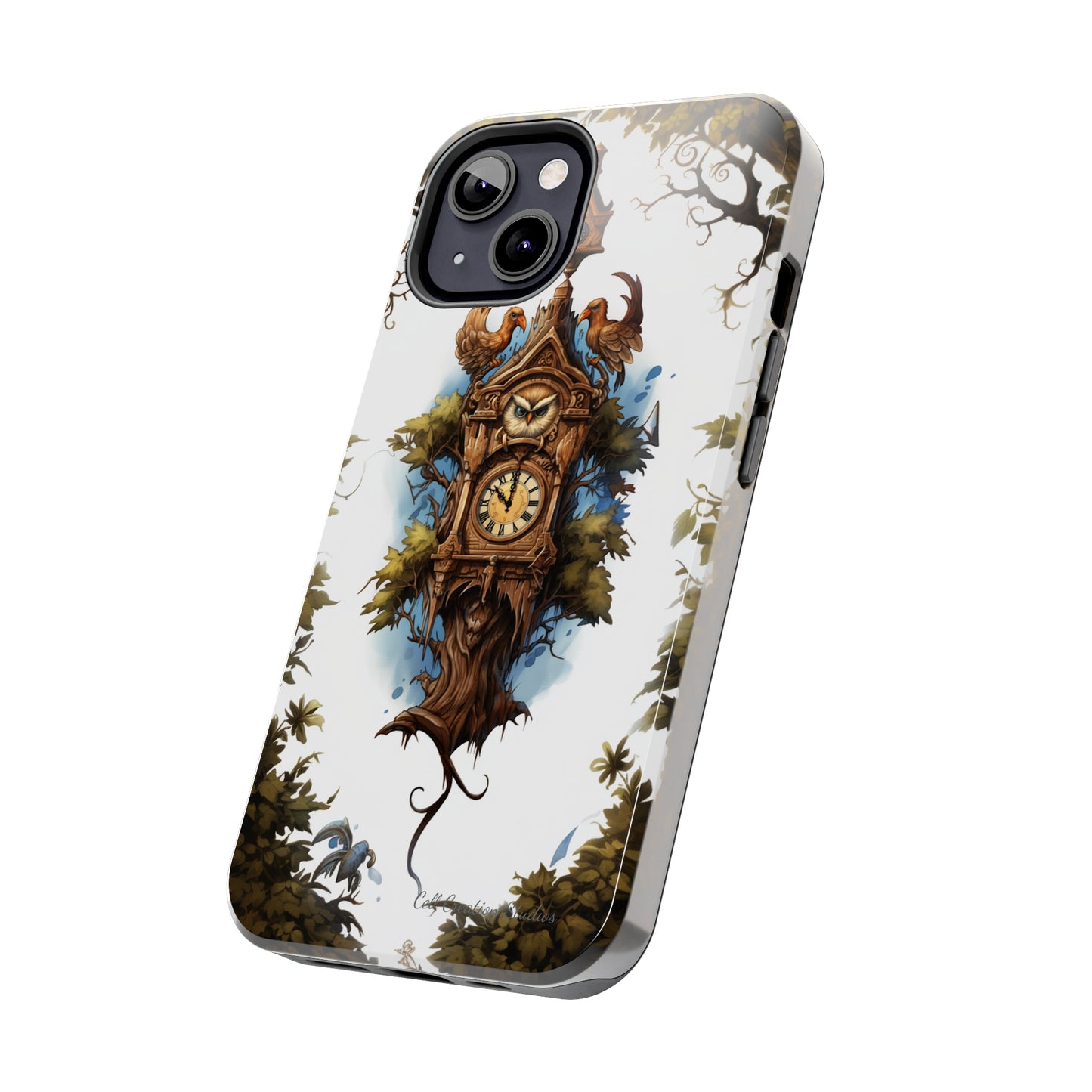 Introducing the "Timeless Charm Cuckoo Clock" Cell Phone Case – Embrace Vintage Elegance -Tough Phone Cases