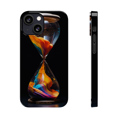 Introducing the "Vibrant Sands of Time" Cell Phone Case – Embrace the Beauty of Colorful Hourglass Design -Tough Cases