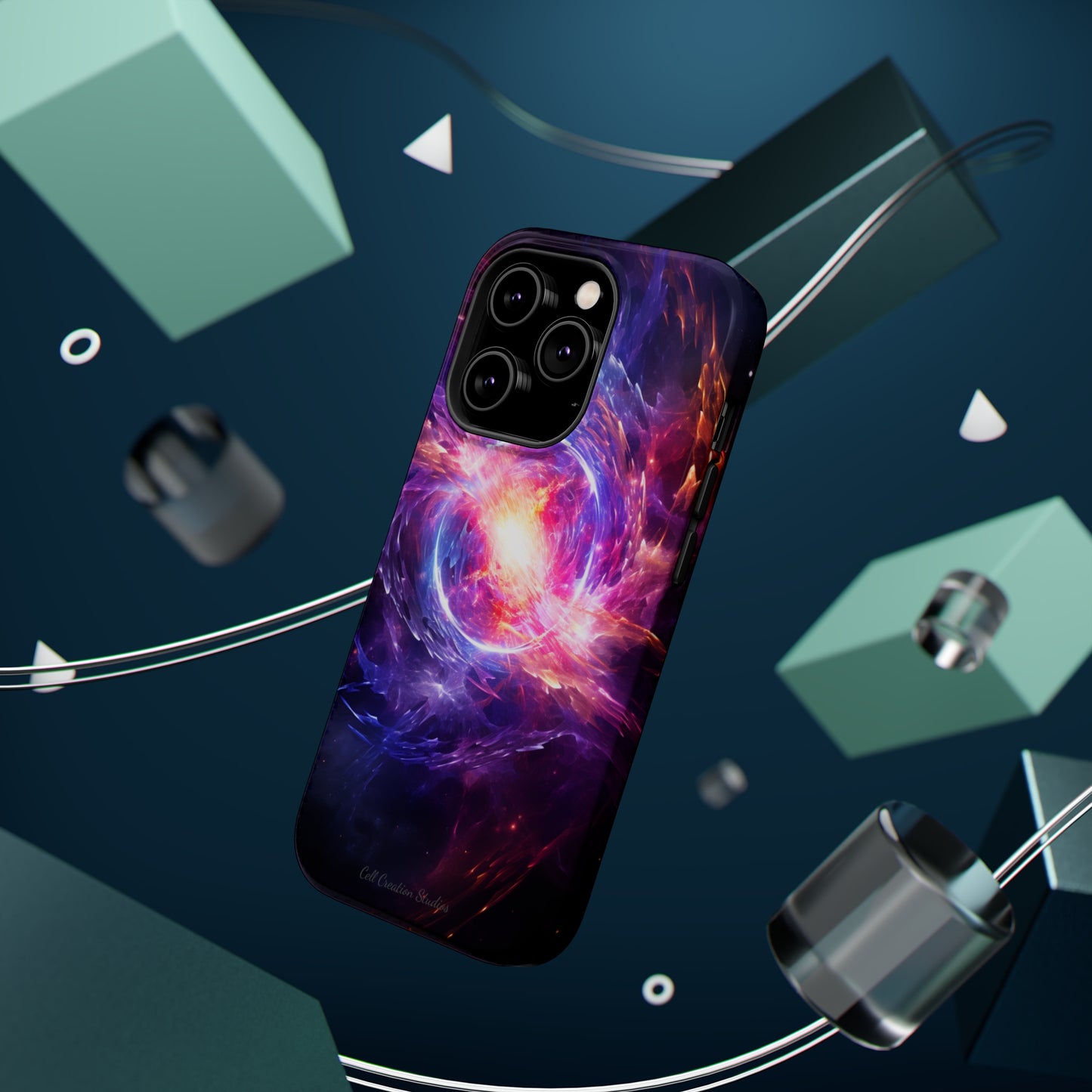 Introducing the "Celestial Explosion" Cell Phone Case – Witness the Drama of a Neutron Star Explosion! -MagSafe Tough Cases