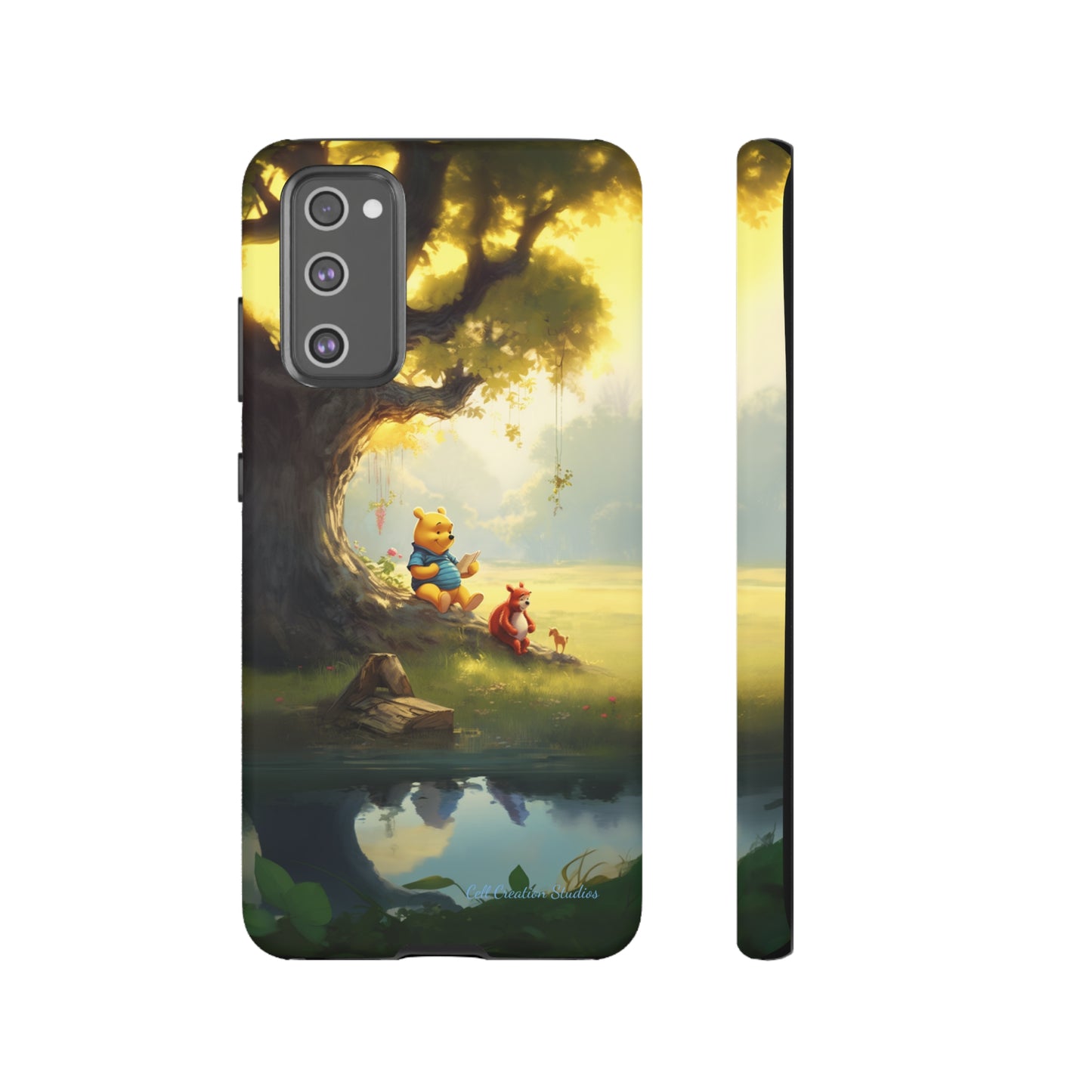 Introducing the "Winnie-The-Pooh Storytime" Cell Phone Case – A Nostalgic Journey with Friends -Tough Cases