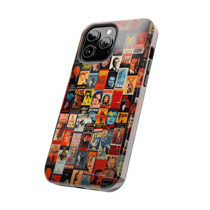 Introducing the "Vintage Movie Poster Collage" Cell Phone Case – Timeless Hollywood Charm -Tough Phone Cases