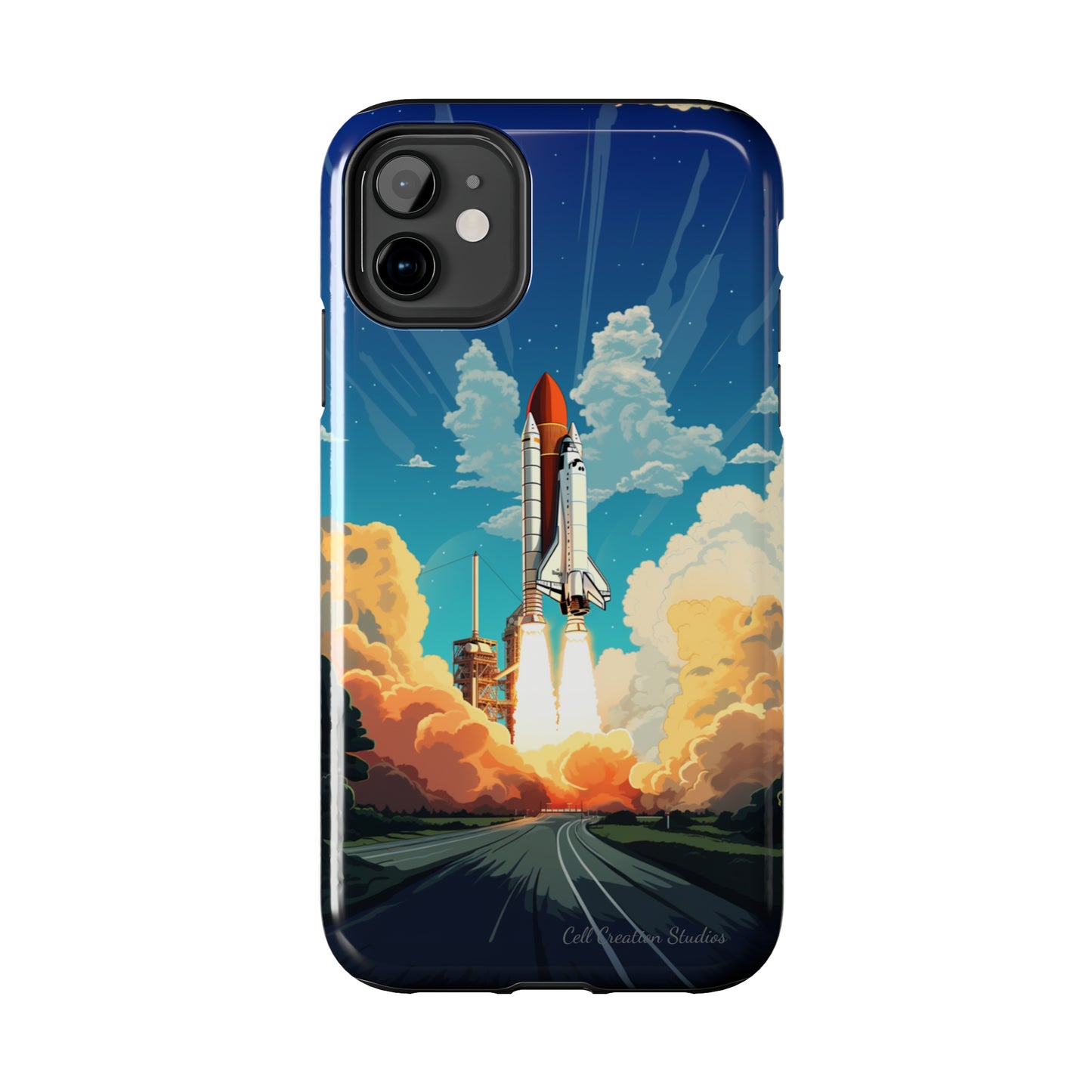 Introducing the "NASA Space Shuttle Launch" Cell Phone Case – Elevate Your Style to New Heights -Tough Phone Cases