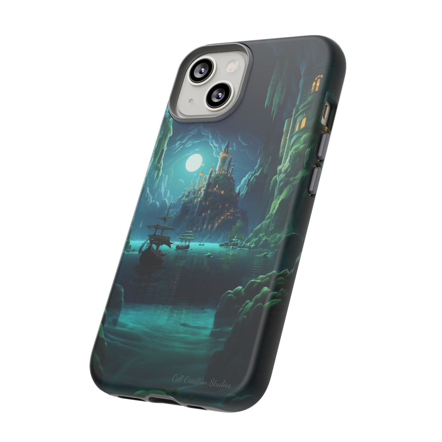 Introducing the "Moonlit Ancient City" Cell Phone Case – Explore Mysteries in the Glow of Moonlight -Tough Cases