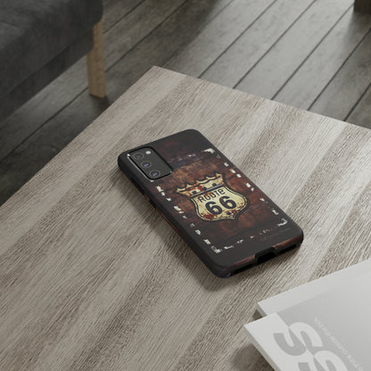 "Retro Route 66" Phone Case -Tough Cases