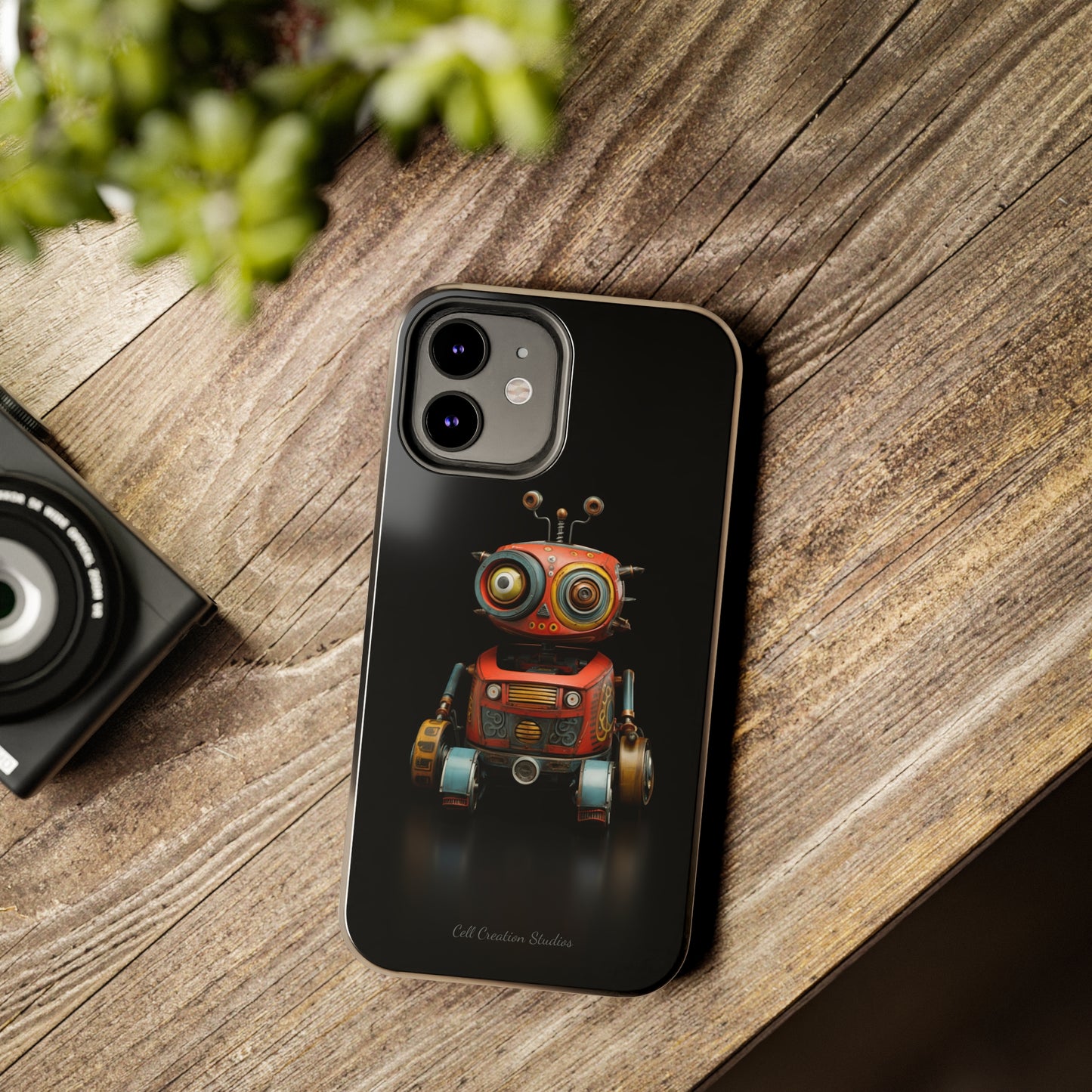 Introducing the "Toy Robot Delight" Cell Phone Case – Embrace Nostalgia with a Playful Robotic Companion! -Tough Phone Cases