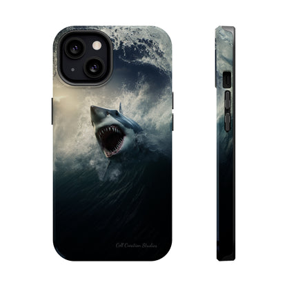 The "Ocean King Great White Shark" Phone Case -MagSafe Tough Cases