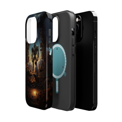 Introducing the "Mechanical Bond" Cell Phone Case – Witness a Captivating Moment of Giant Robot and Boy -MagSafe Tough Cases