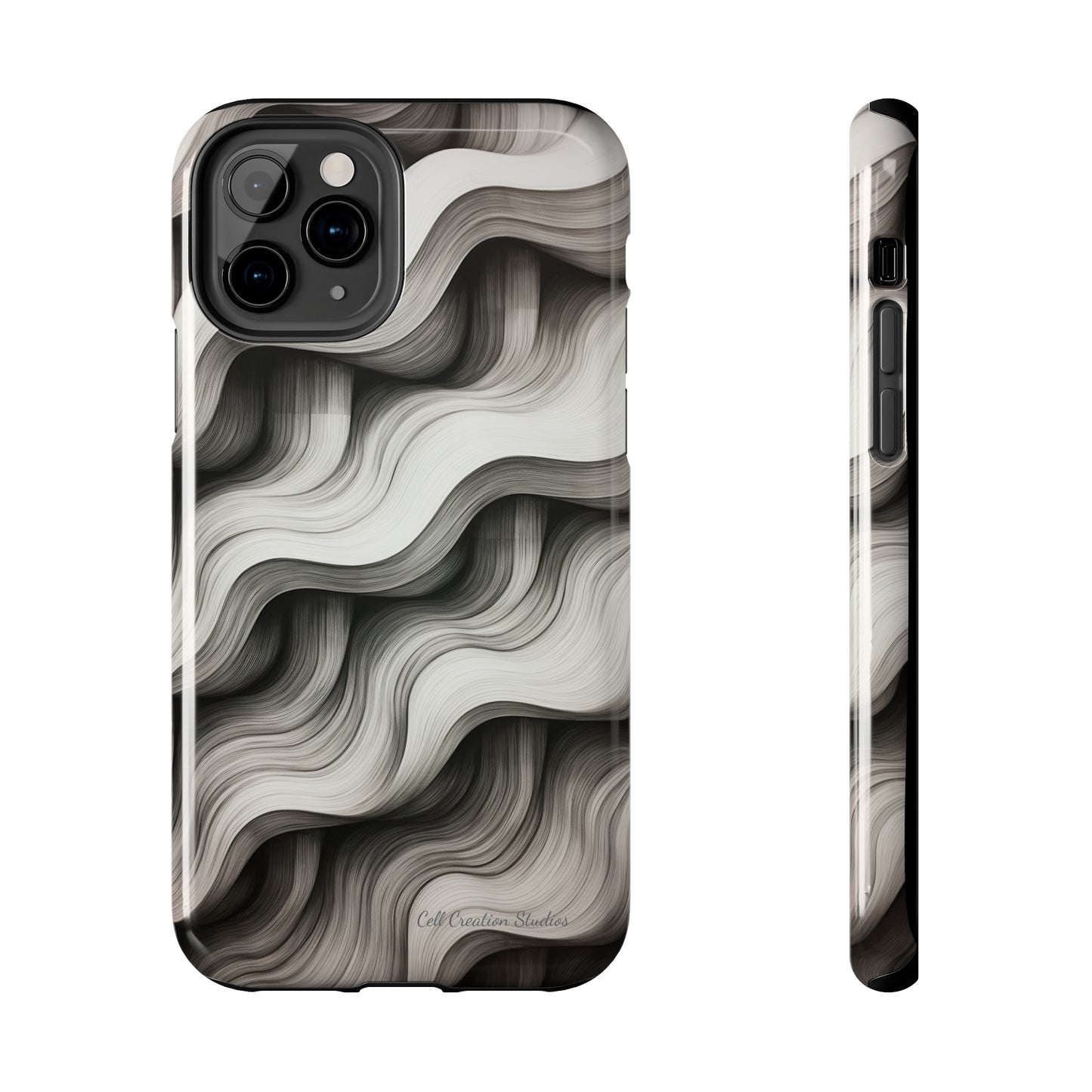 The "Geometric Waves" Cell Phone Case -Tough Phone Cases