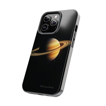 Introducing the "Saturn's Elegance" Cell Phone Case – A Cosmic Masterpiece -Tough Phone Cases