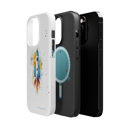 Introducing our "Cosmic Rocket" Cell Phone Case – Where Style Meets Adventure -MagSafe Tough Cases