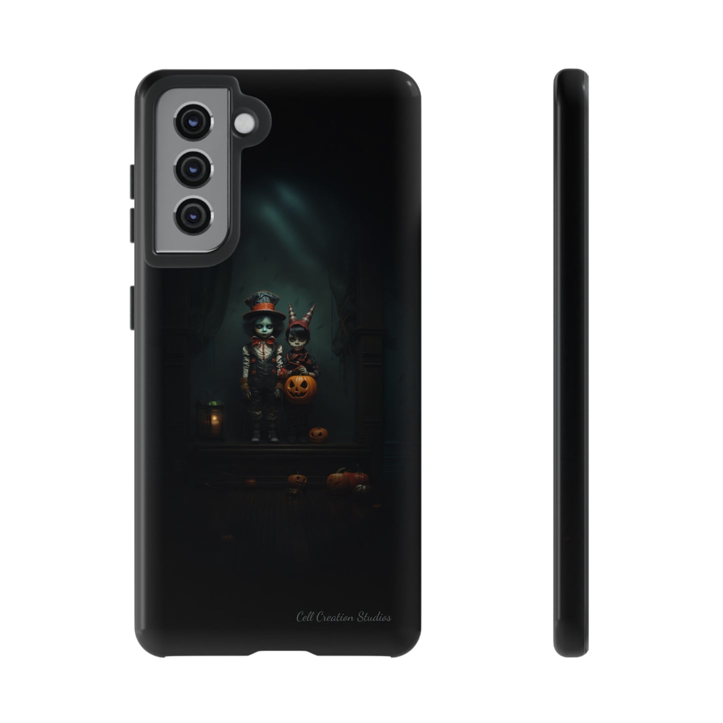 Introducing the "Haunted Halloween Kids" Cell Phone Case – A Glimpse into Spooky Wonder -Tough Cases